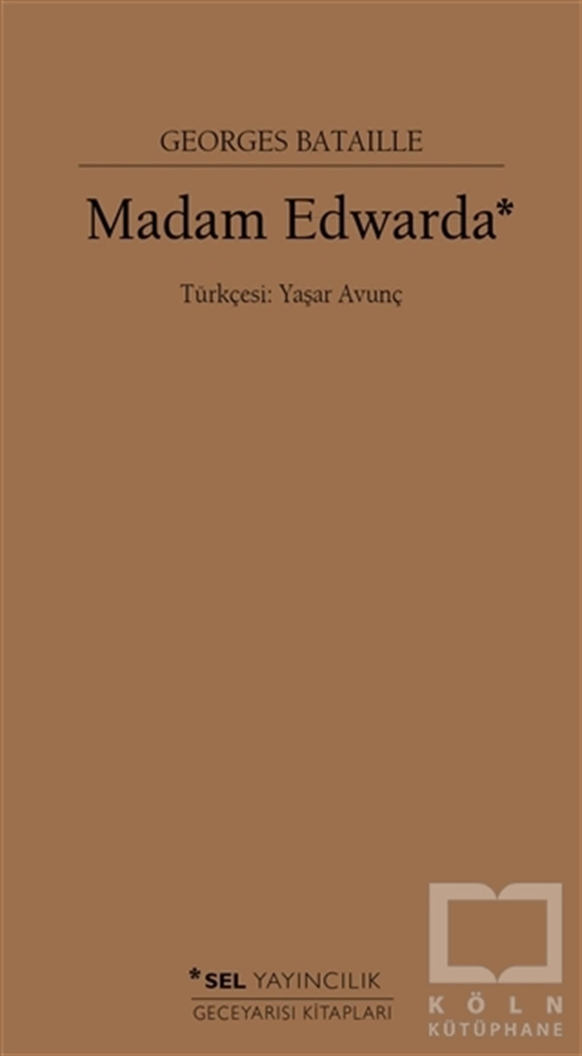 Georges BatailleTürkçe RomanlarMadam Edwarda