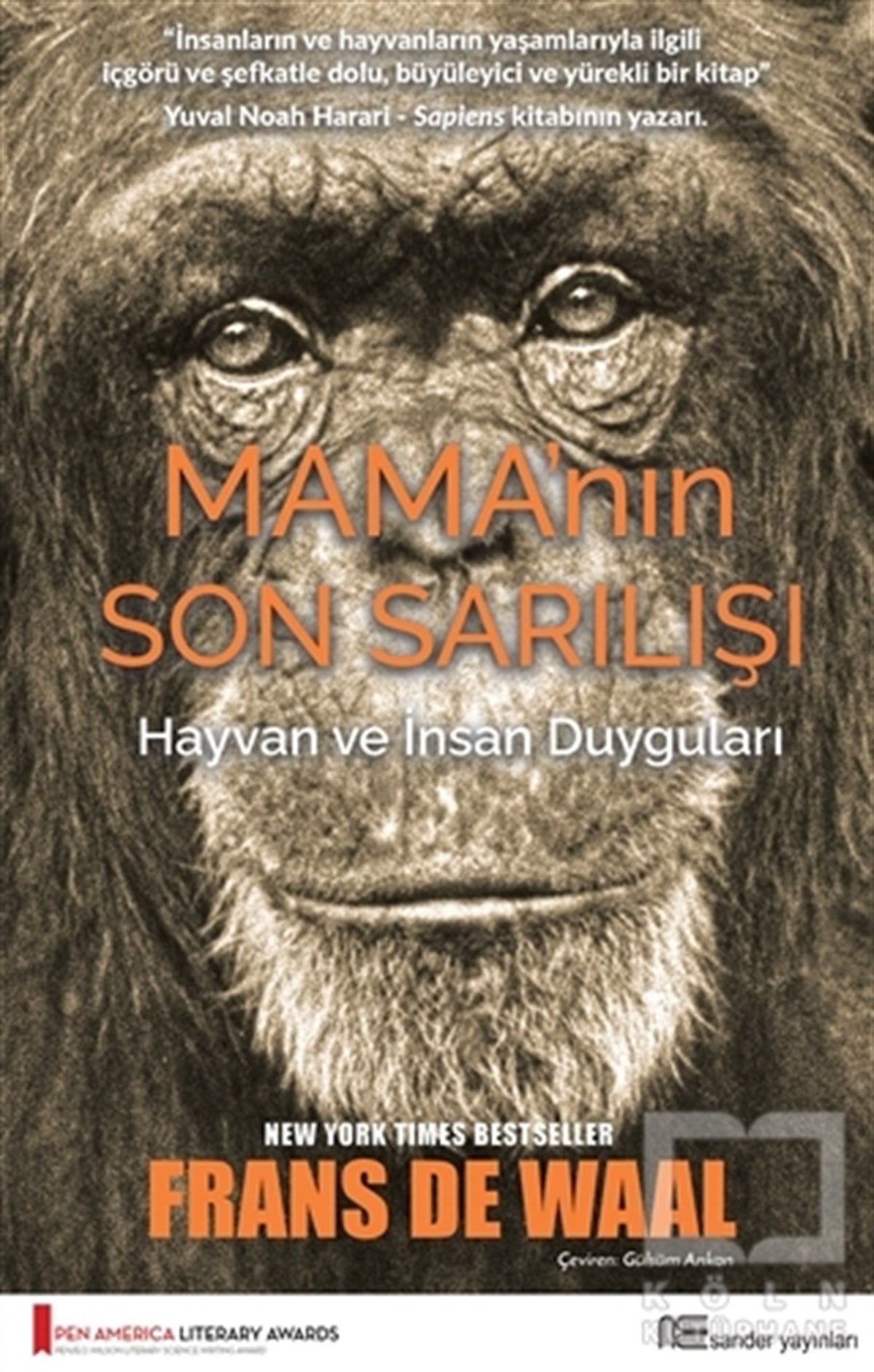 Frans De WaalPopüler Bilim KitaplarıMama’nın Son Sarılışı