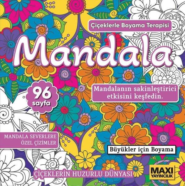 KolektifDiğerMandala - Çiçeklerle Boyama Terapisi - Büyükler İçin Mandala