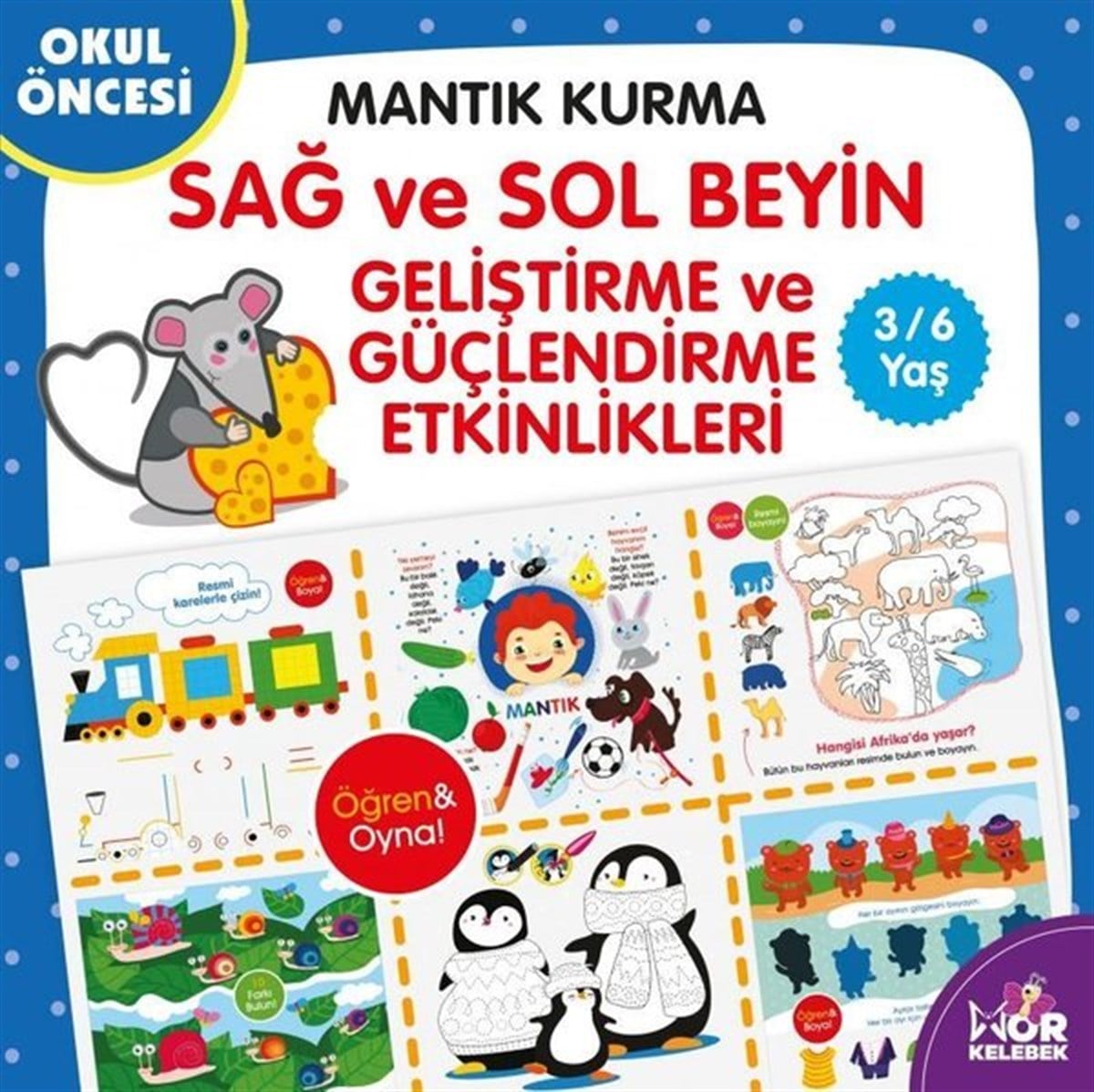KolektifEtkinlik KitaplarıMantık Kurma Sağ ve Sol Beyin Geliştirme ve Güçlendirme Etkinlikleri