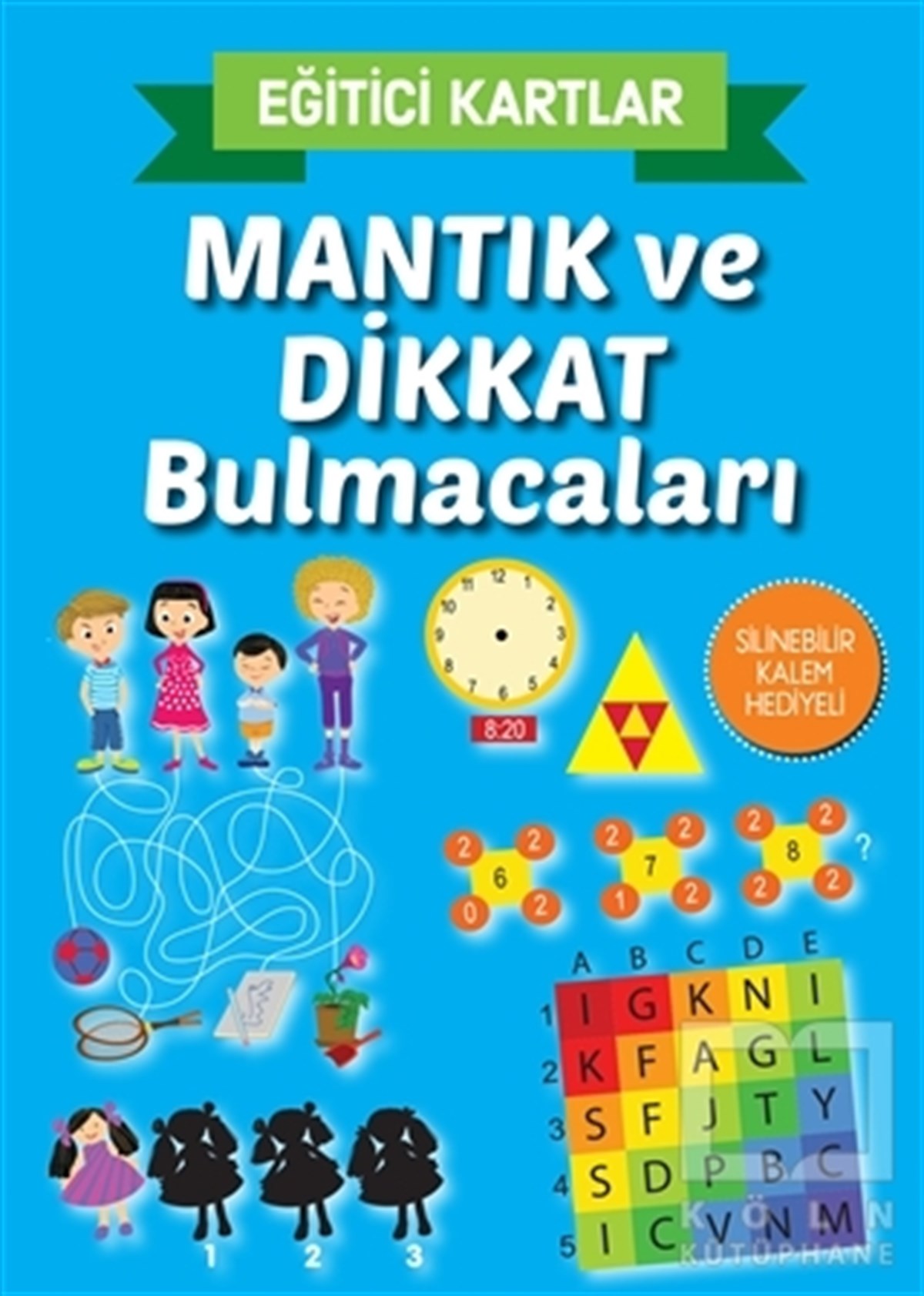 KollektifBilmece, BulmacaMantık ve Dikkat Bulmacaları - Eğitici Kartlar
