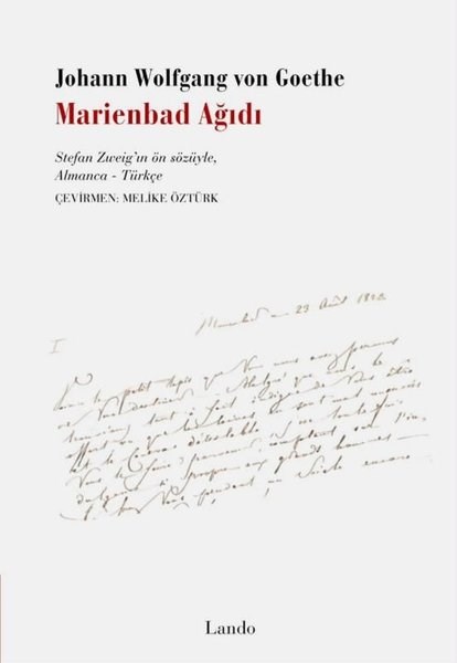 Johann Wolfgang von GoetheDünya ŞiiriMarienbad Ağıdı