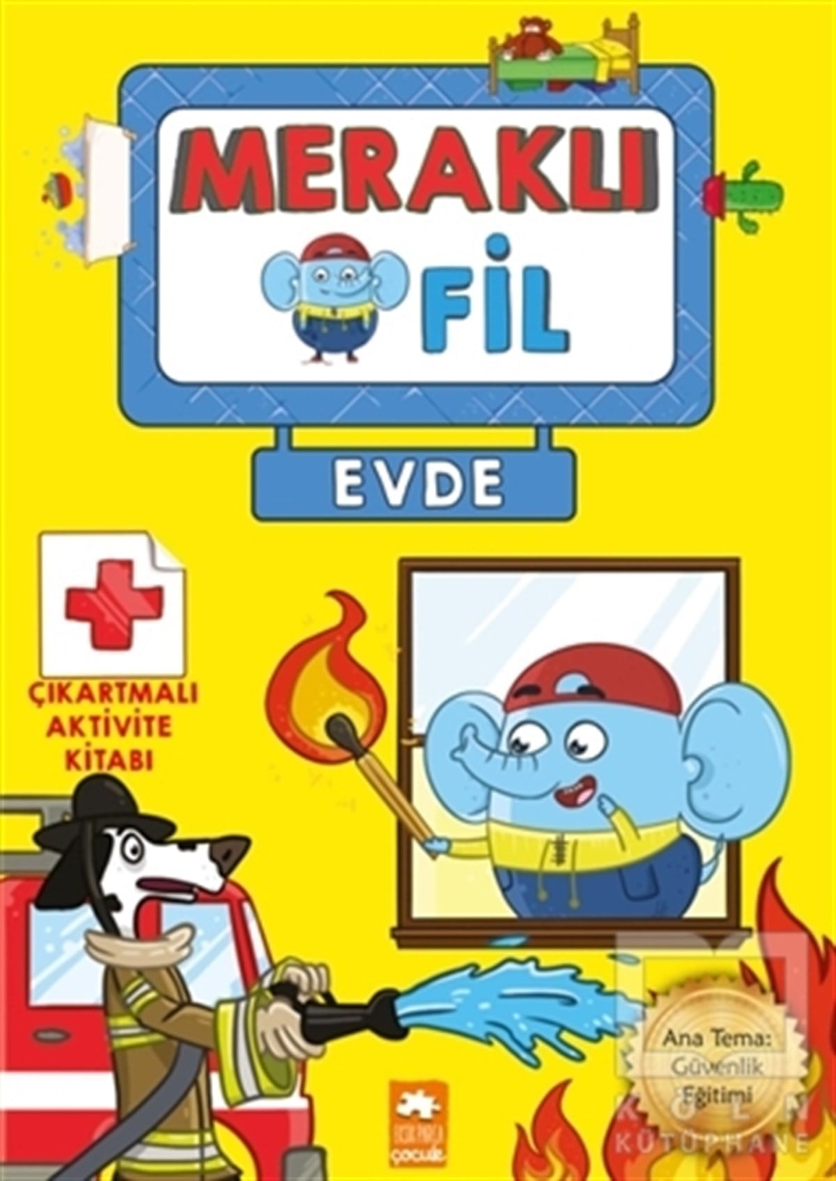 KolektifÇıkartmalı KitaplarMeraklı Fil - Evde