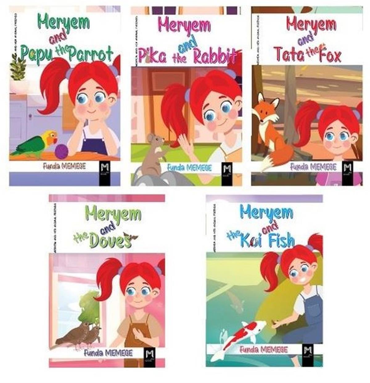 Funda MemegeChildrenMeryem and Her Animal Friends-İngilizce Hikaye Seti - 5 Kitap Takım