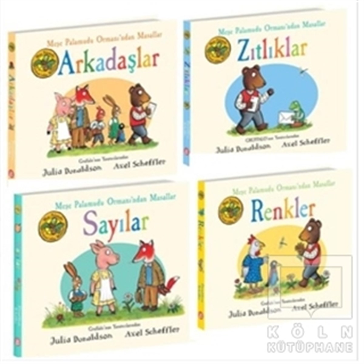Julia DonaldsonÇocuk Masal KitaplarıMeşe Palamudu Ormanından Masallar İlk Kitaplarım Seti (4 Kitap Takım)