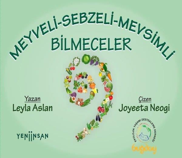 Leyla AslanEtkinlik KitaplarıMeyveli - Sebzeli - Mevsimli Bilmeceler - 50+2 Bilmece Kartı, 1 Adet Zil, 1 Adet Kum saati - Kutulu