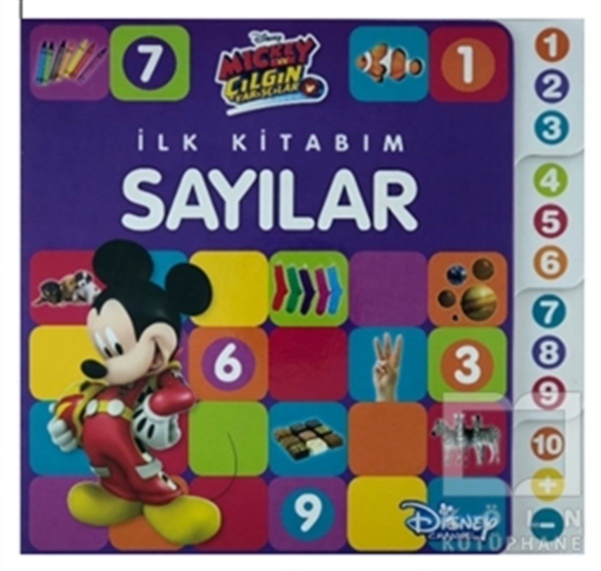 KolektifOkul Öncesi Resimli KitaplarMickey ve Çılgın Yarışçılar - İlk Kitabım Sayılar