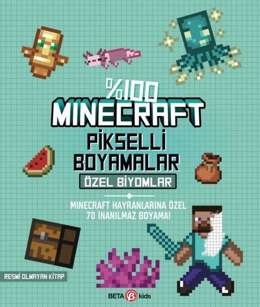 KolektifEgitim Etkinlik KitaplariMinecraft Pikselli Boyamalar - Özel Biyomlar