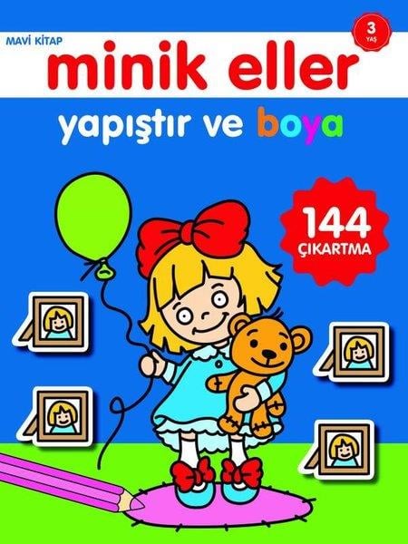 Ahmet AltayEgitim Etkinlik KitaplariMinik Eller Yapıştır ve Boya Mavi Kitap 3 Yaş