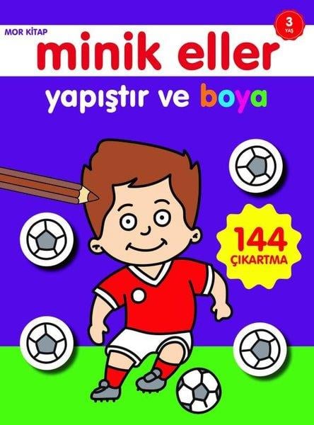Ahmet AltayEgitim Etkinlik KitaplariMinik Eller Yapıştır ve Boya Mor Kitap 3 Yaş