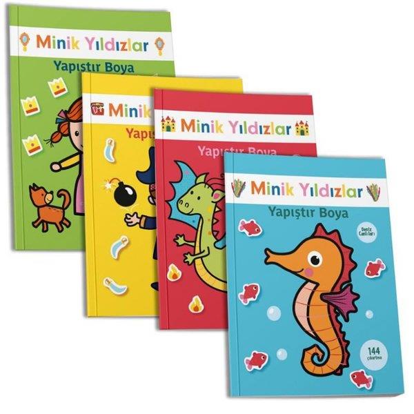 KolektifEgitim Etkinlik KitaplariMinik Yıldızlar Yapıştır Boya Seti - 4 Kitap Takım