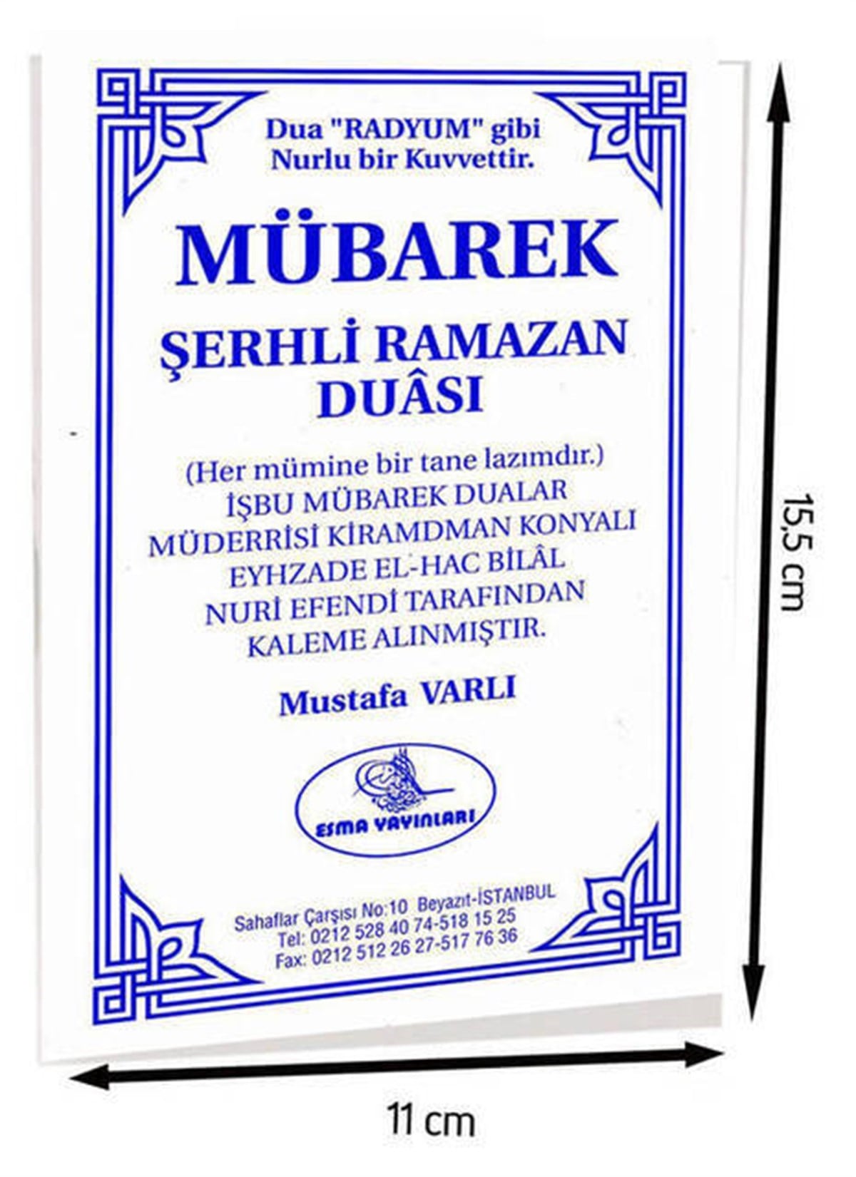 Mübarek Şerhli Ramazan Duası-1361