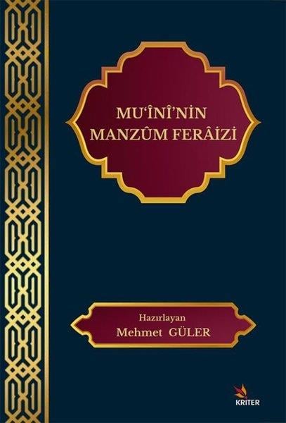 KolektifEleştiri & Kuram & İnceleme KitaplarıMu'ini'nin Manzum Feraizi