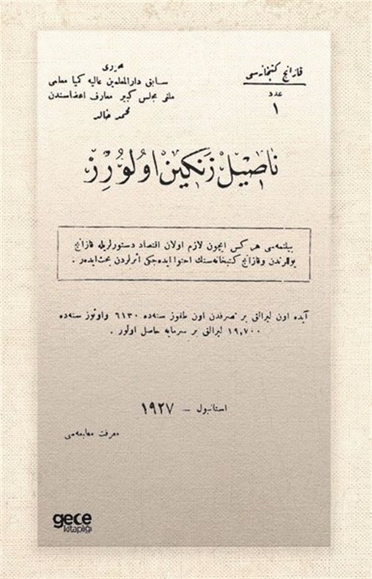 Mehmed Kasım EfendiOsmanlicaNasıl Zengin Olurum - Osmanlıca