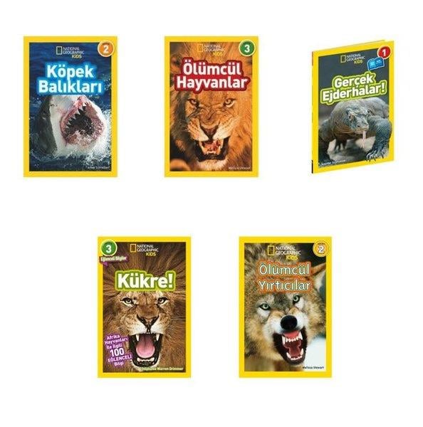 Melissa StewartÇocuk Bilim KitaplarıNational Geographic Kids Ölümcül Hayvanlar Seti - 5 Kitap Takım