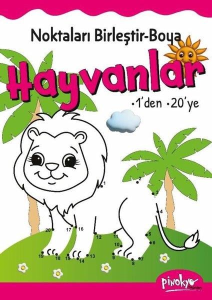 Buçe DayıEgitim Etkinlik KitaplariNoktaları Birleştir Boya Hayvanlar 1'den 20'ye