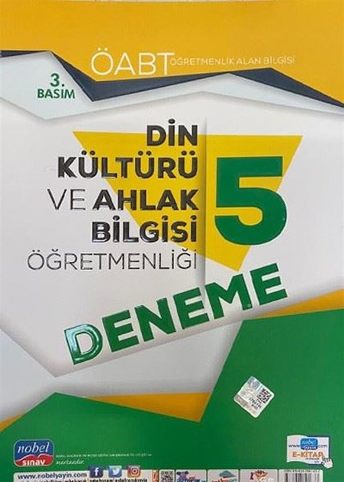 KolektifKPSSÖABT Din Kültürü ve Ahlak Bilgisi Öğretmenliği - Öğretmenlik Alan Bilgisi - 5 Deneme