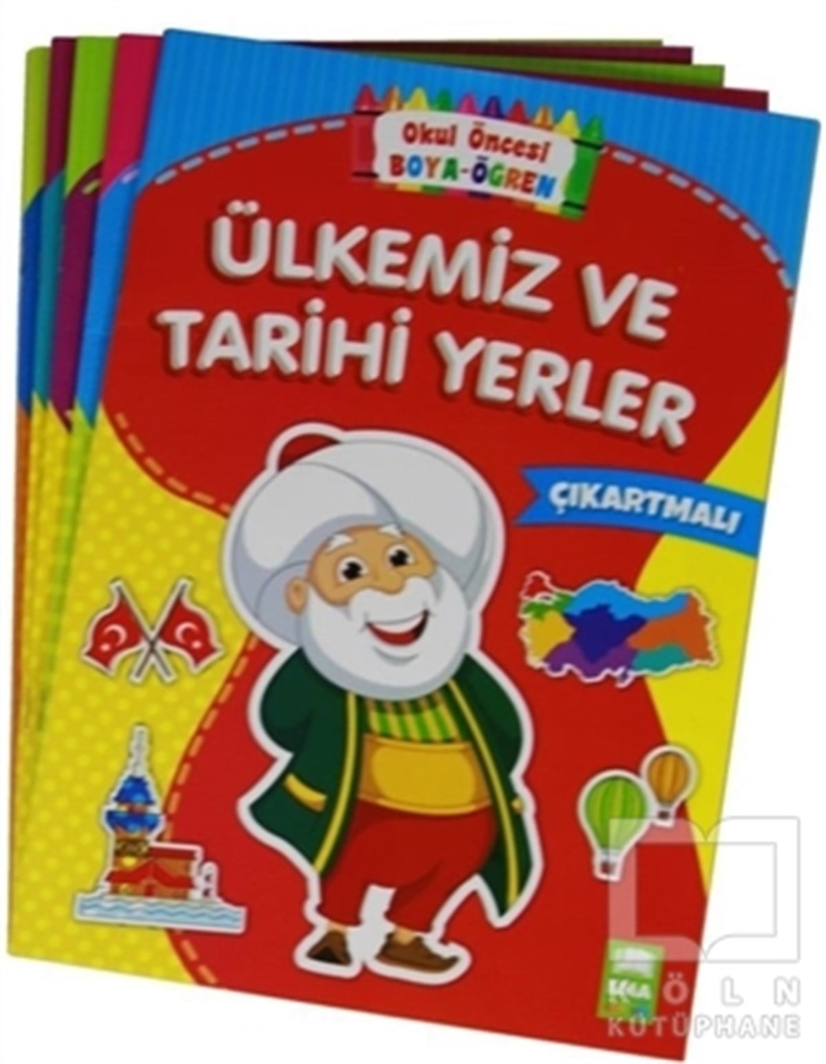 KolektifÇıkartmalı KitaplarOkul Öncesi Boya Öğren Seti Çıkartmalı (5 Kitap Takım)