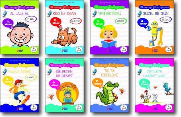 KolektifÇocuk Gençlik RomanlarıOkumaya Başlıyorum Serisi Elakin Seti-  Dik Temel Harflerle - 8 Kitap Takım