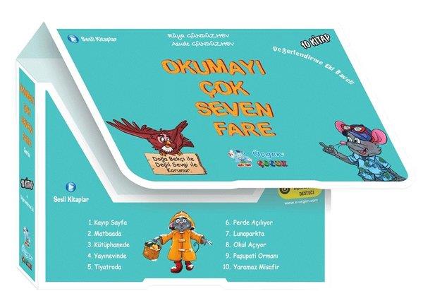 Asude GündüzhevÇocuk Gençlik RomanlarıOkumayı Çok Seven Fare Seti - 10 Kitap Takım