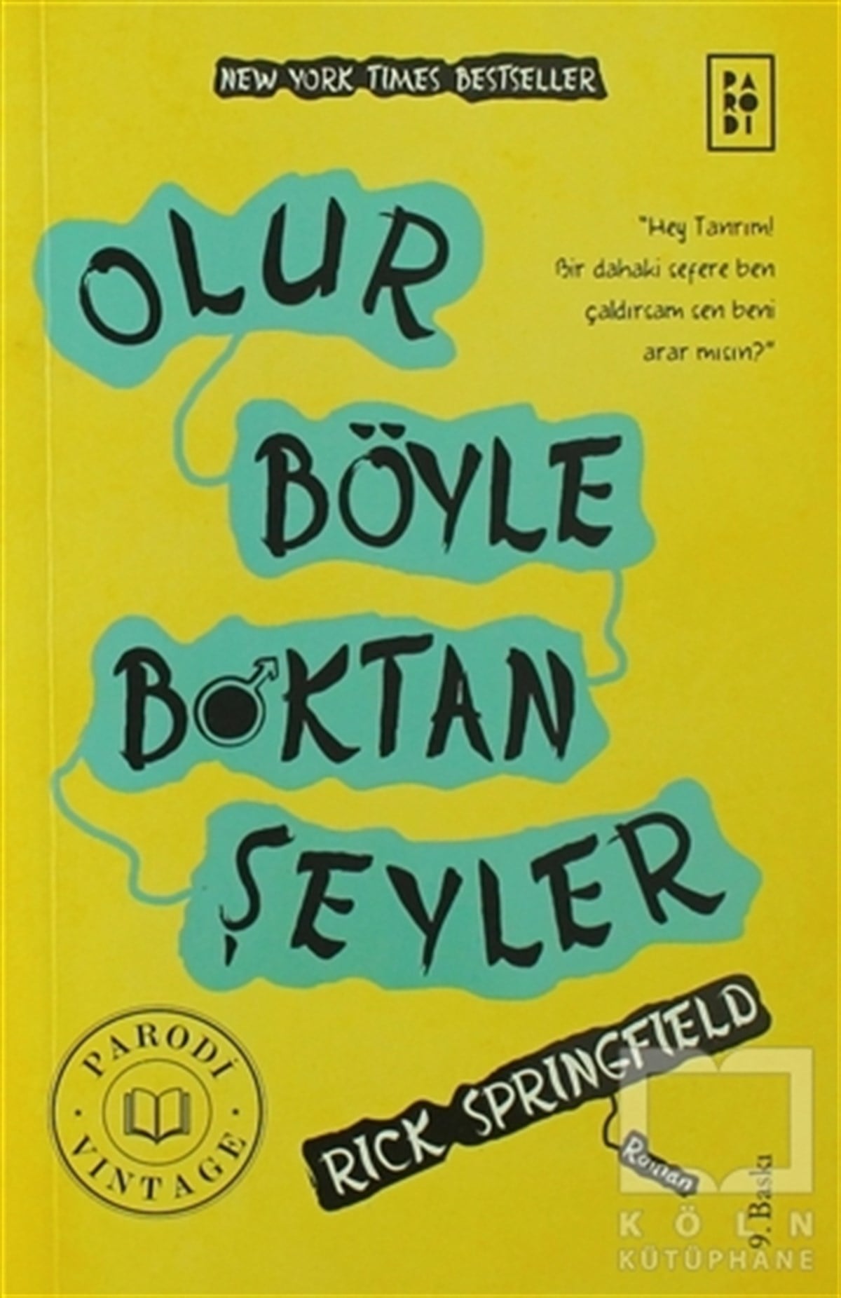Rick SpringfieldRomanOlur Böyle Boktan Şeyler