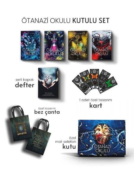 Maral AtmacaDünya RomanÖtanazi Okulu Seti - 4 Kitap Takım Kutulu