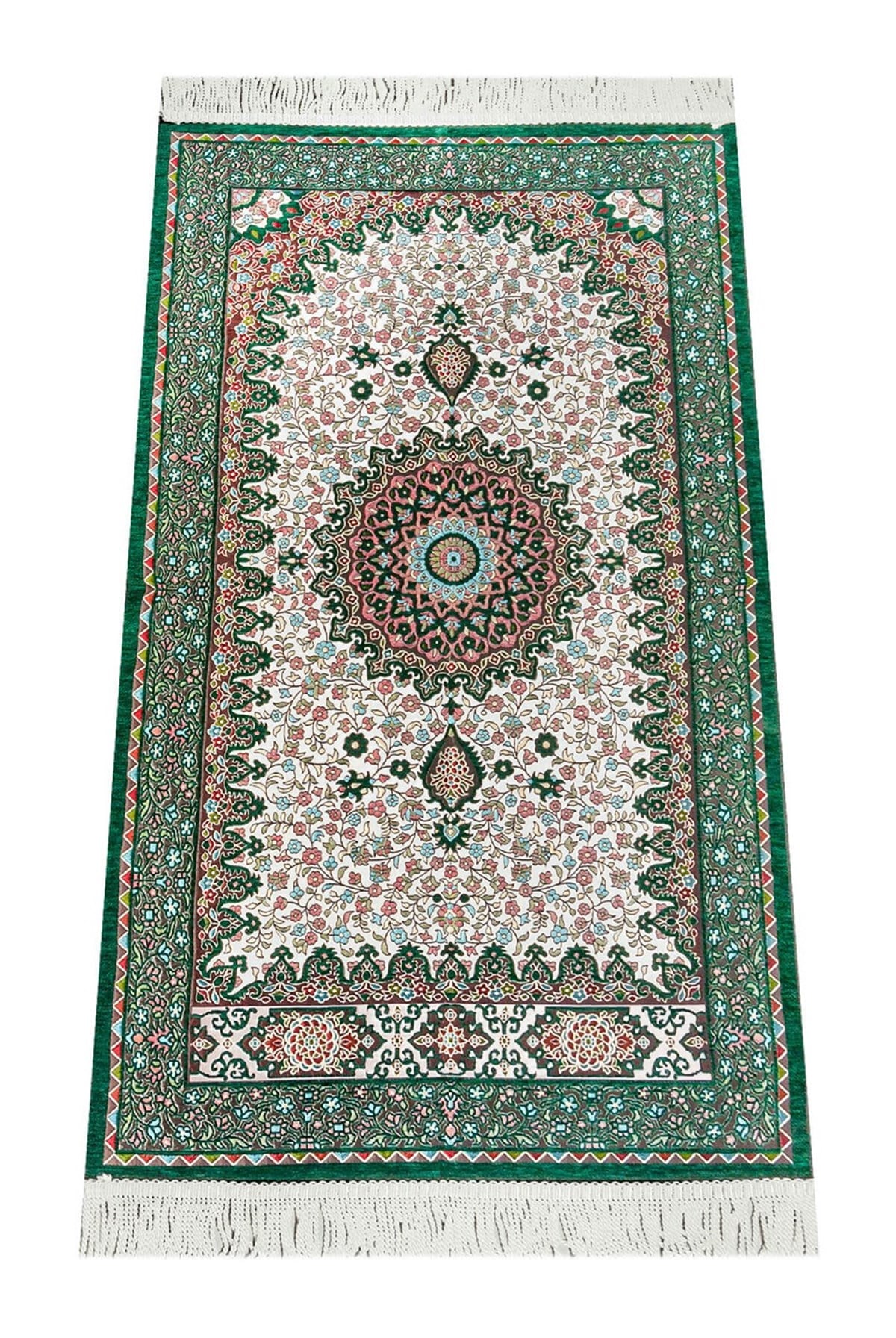 Otantik Ultra Lüks Şönil Seccade Yeşil