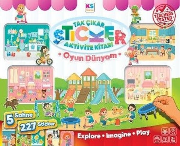 KolektifEgitim Etkinlik KitaplariOyun Dünyam Tak Çıkar Sticker Kitabı
