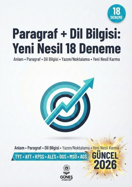 KolektifTYT - AYT Türkçe - EdebiyatParagraf + Dil Bilgisi: Yeni Nesil 18 Deneme