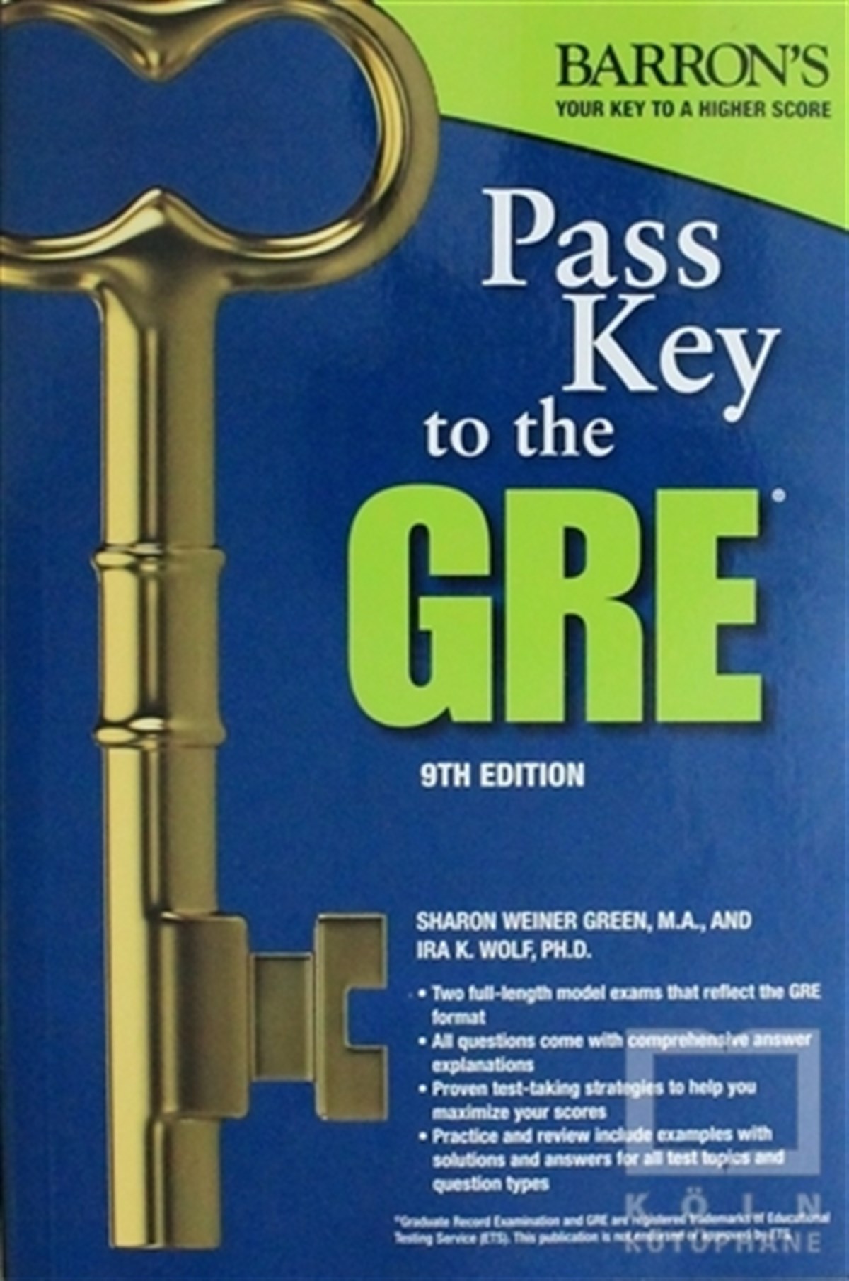 Sharon Weiner GreenSınavlara Hazırlık KitaplarıPass Key to the Gre Test