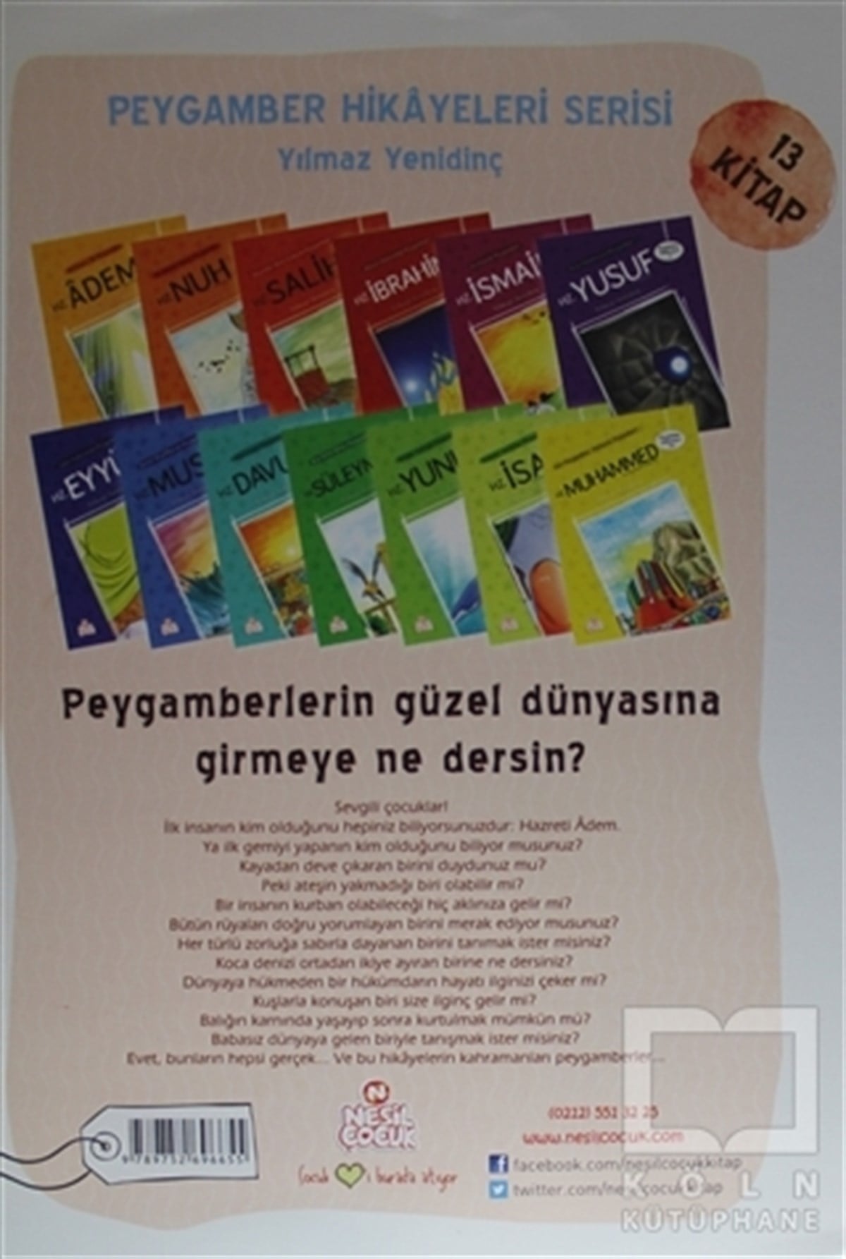 KolektifDin EğitimiPeygamber Hikayeleri Seti (13 Kitap)
