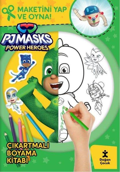 KolektifEgitim Etkinlik KitaplariPjmasks Power Heroes Çıkartmalı Boyama Kitabı - Maketini Yap ve Oyna!