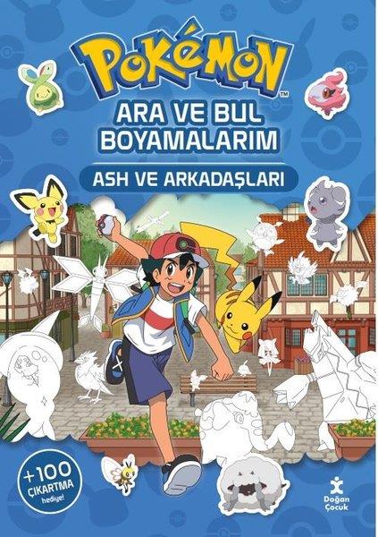 KolektifEgitim Etkinlik KitaplariPokemon - Ara ve Bul Boyamalarım - Ash ve Arkadaşları