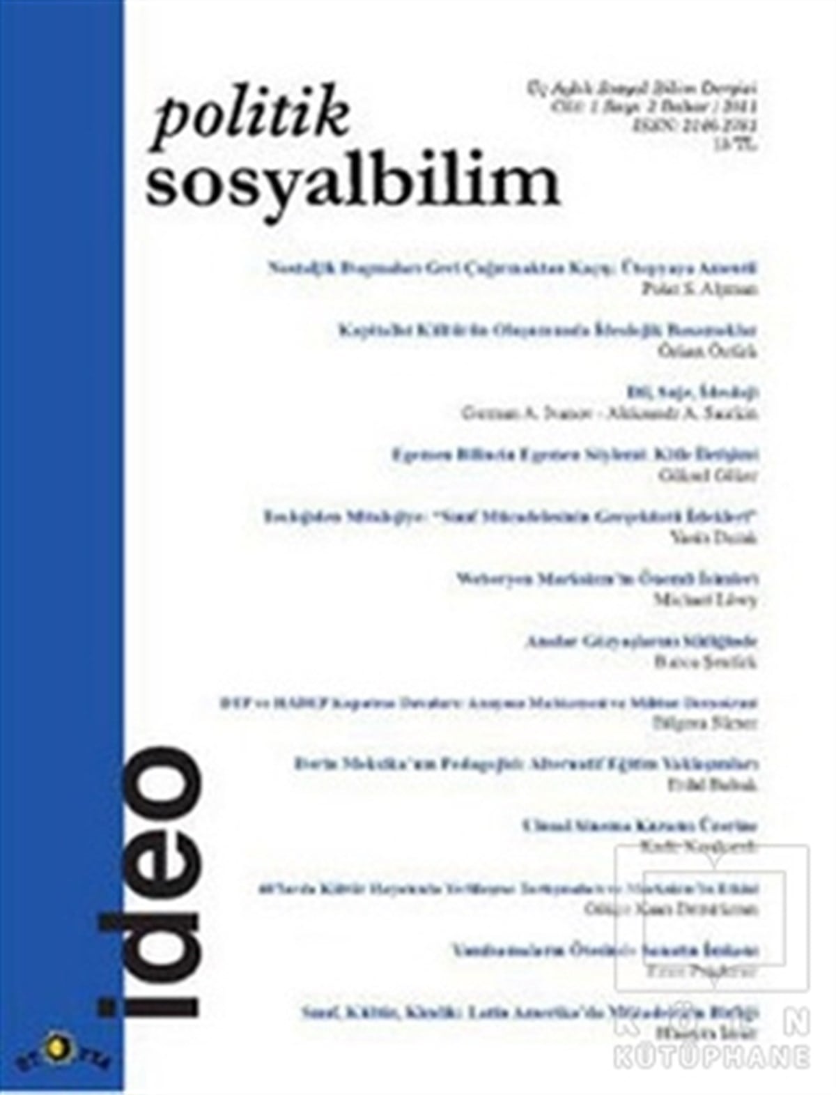 KolektifTarihPolitik Sosyalbilim Sayı 2