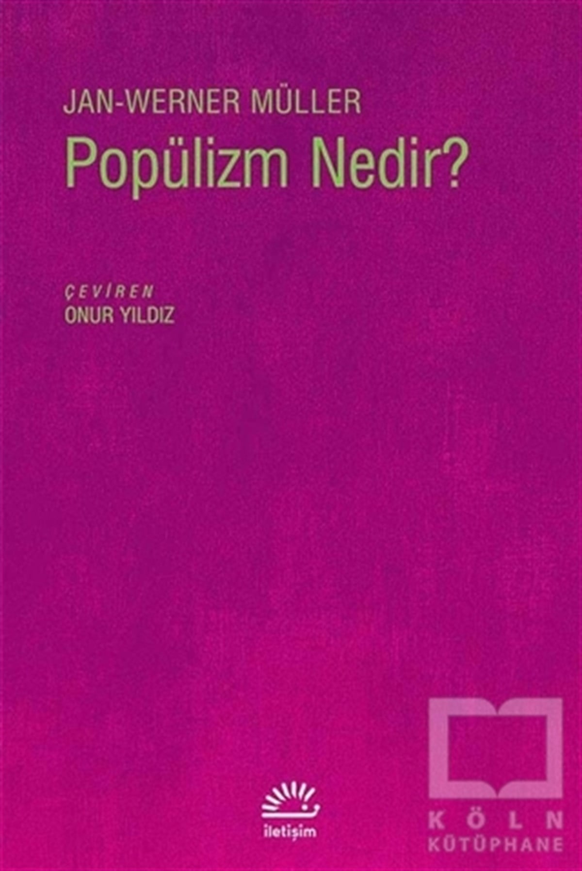 Jan-Werner MüllerDiğerPopülizm Nedir?