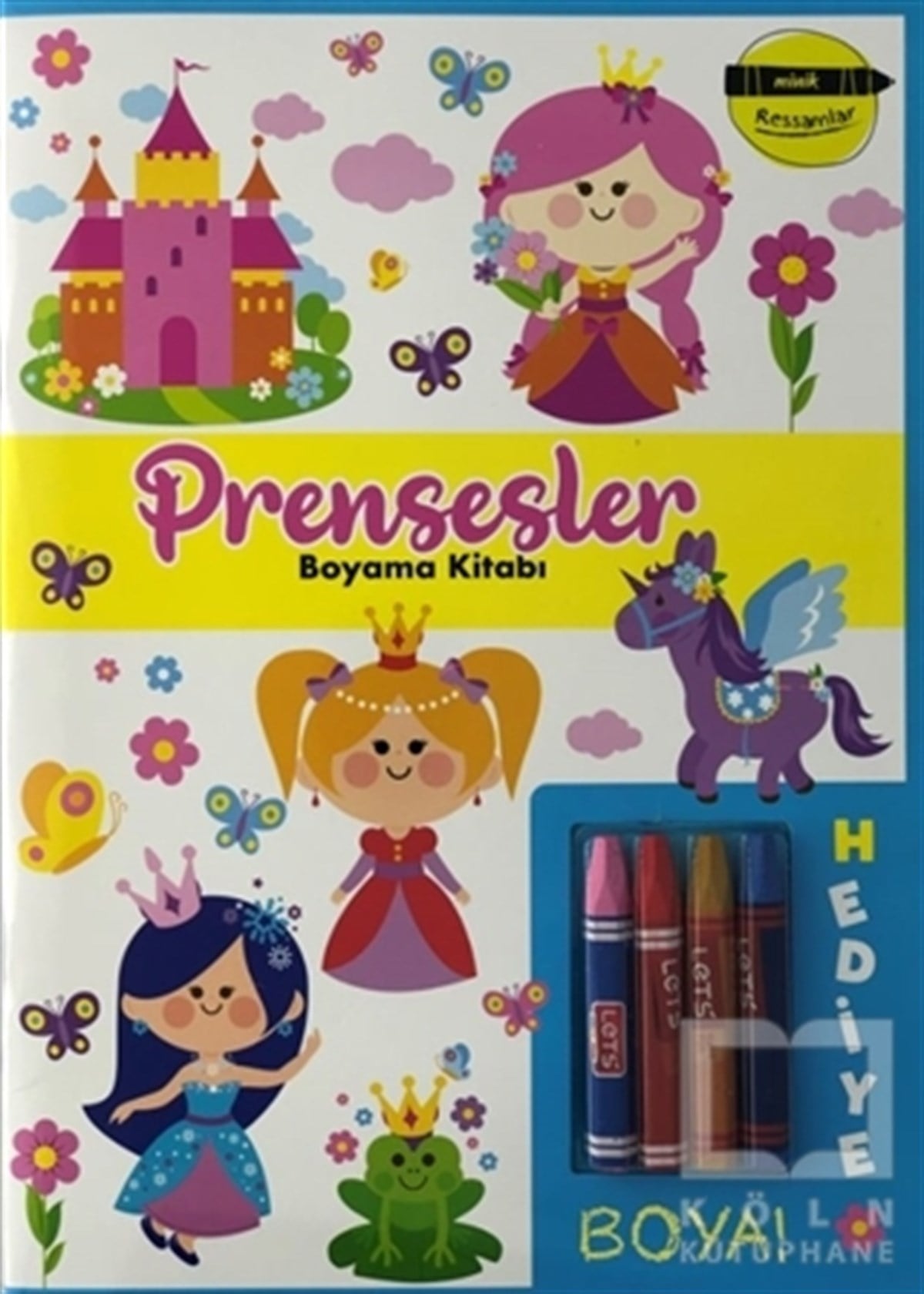 KolektifBoyama KitaplarıPrensesler Boyama Kitabı - Minik Ressamlar