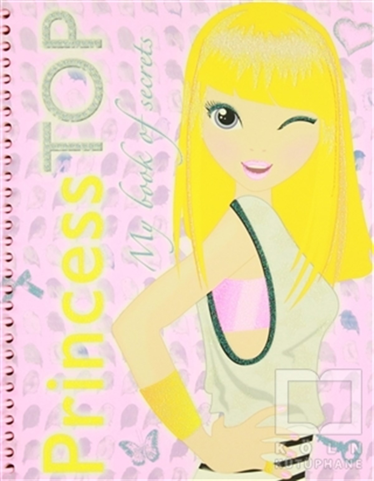 KolektifÇıkartmalı KitaplarPrincess Top My Book Of Secrets (Pembe)