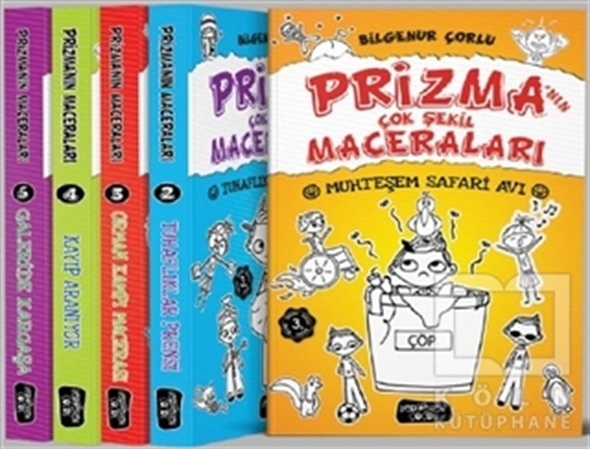 Bilgenur ÇorluÇocuk RomanlarıPrizma’nın Çok Şekil Maceraları Seti (5 Kitap Takım)