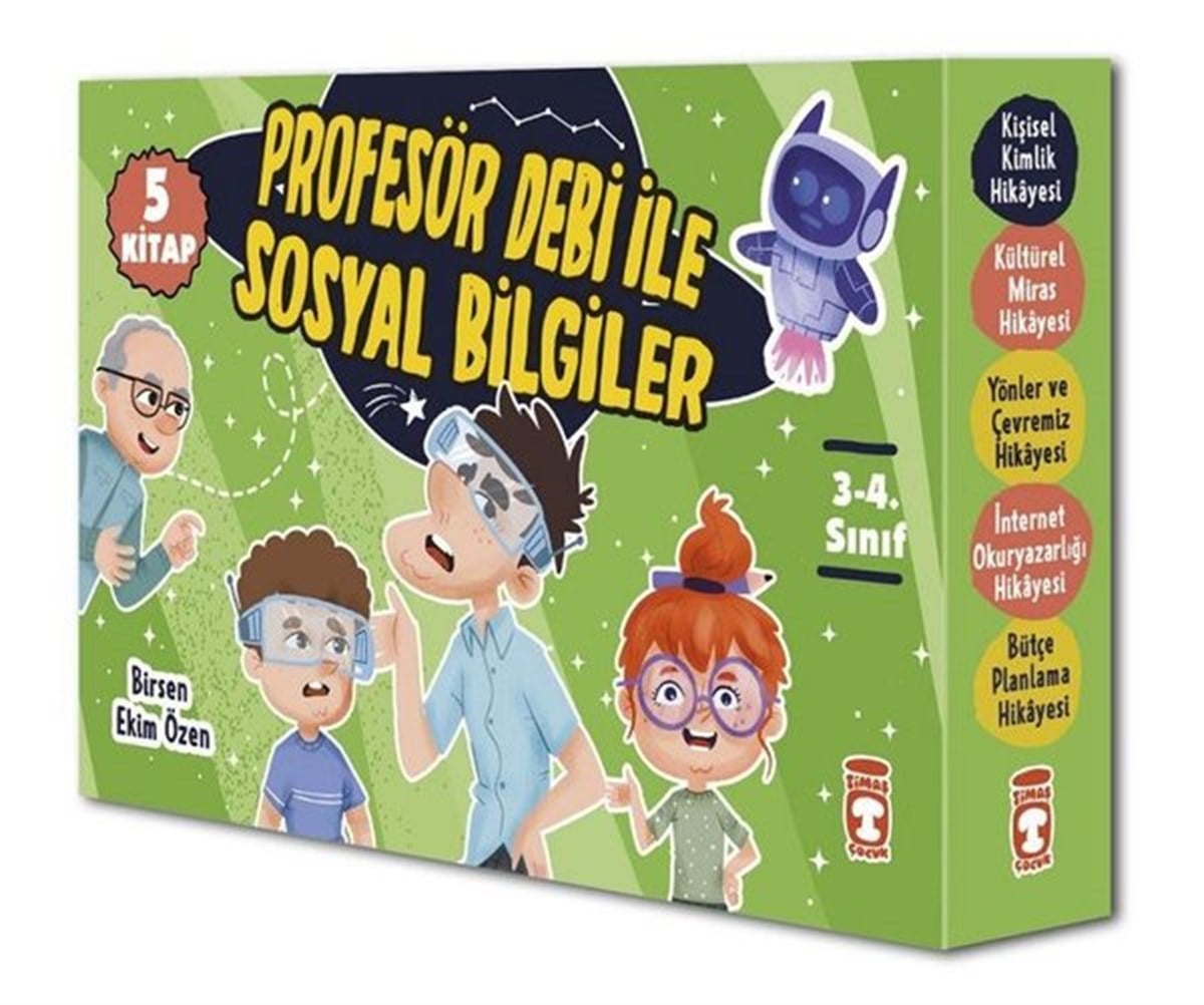Birsen Ekim ÖzenÇocuk Gençlik RomanlarıProfesör Debi ile Sosyal Bilgiler Seti - 5 Kitap Takım