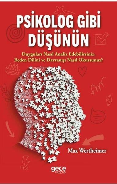 Max WertheimerPsikoloji KitaplarıPsikolog Gibi Düşünün