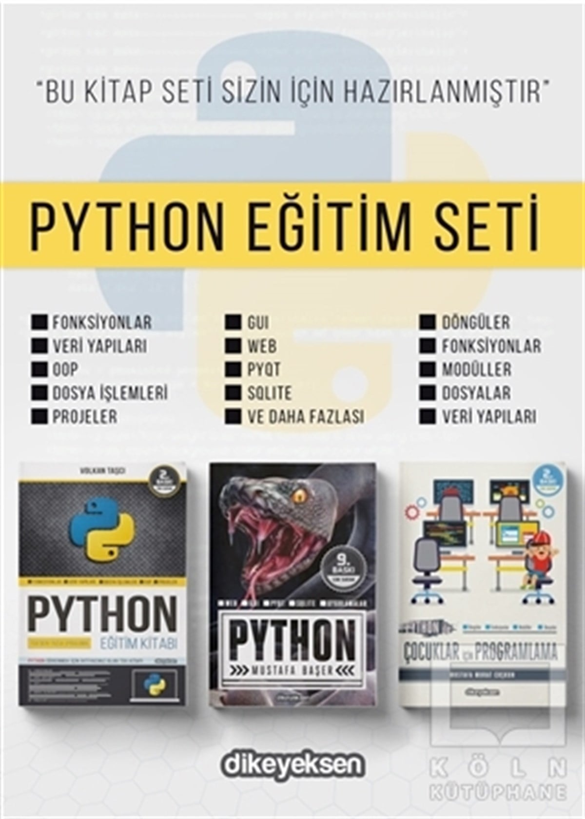 Mustafa BaşerProgramlama KitaplarıPython Eğitim Seti (3 Kitap Takım)