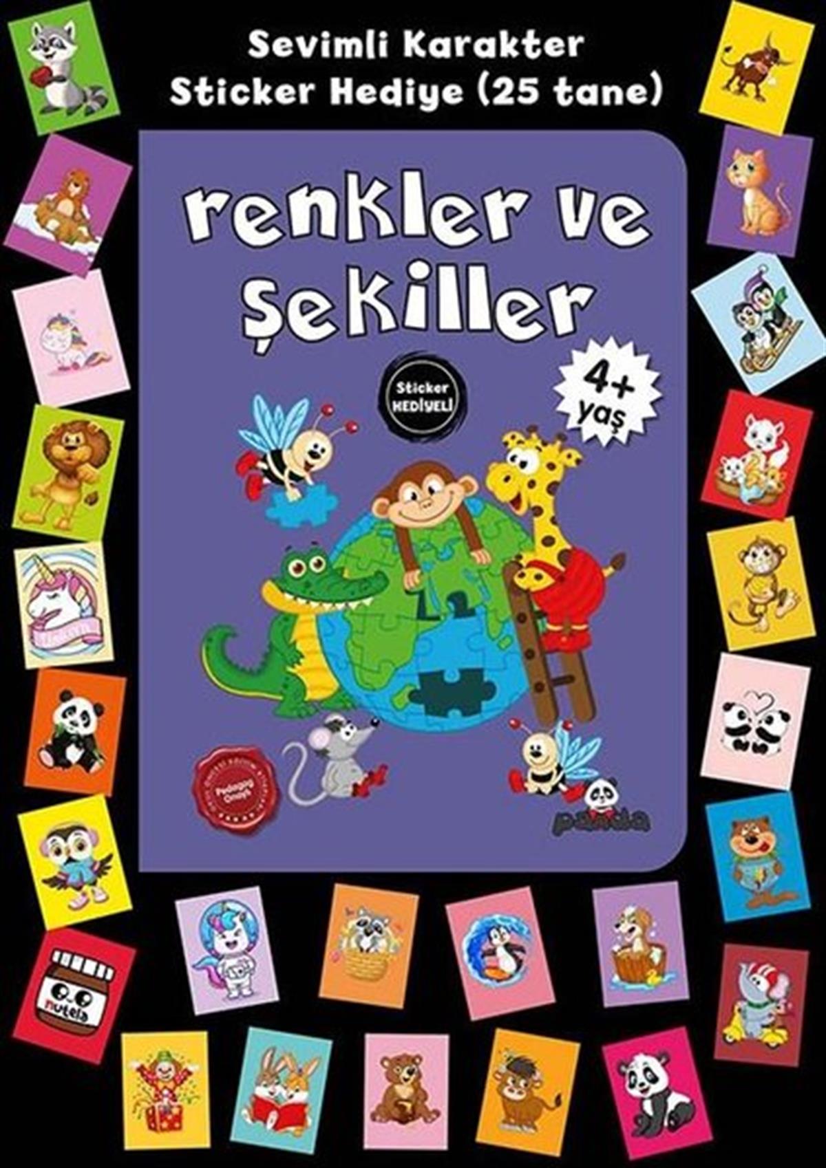 Afife ÇorukEgitim Etkinlik KitaplariRenkler ve Şekiller - Stickerli 4+Yaş