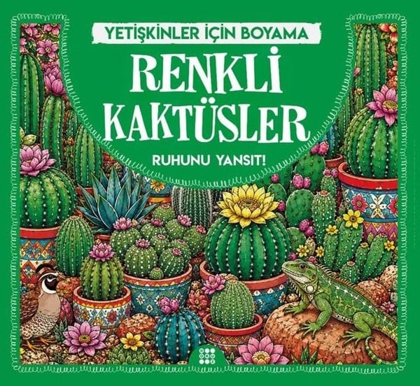 KolektifDiğerRenkli Kaktüsler - Yetişkinler İçin Boyama
