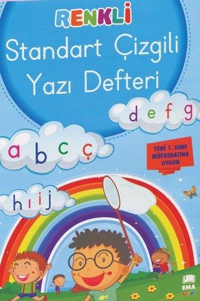 KolektifTürkçeRenkli Standart Çizgili Yazı Defteri
