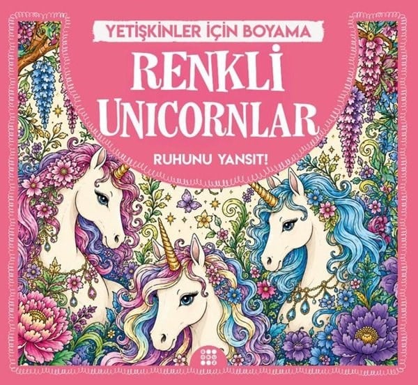 KolektifDiğerRenkli Unicornlar - Yetişkinler İçin Boyama