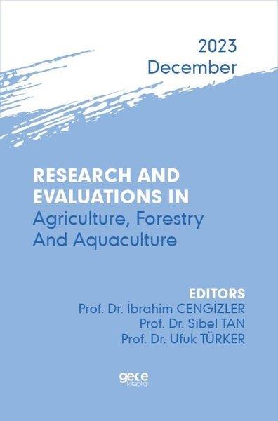 KolektifOther (Reference)Research And Evaluations In Agriculture, Forestry And Aquaculture - 2023 December