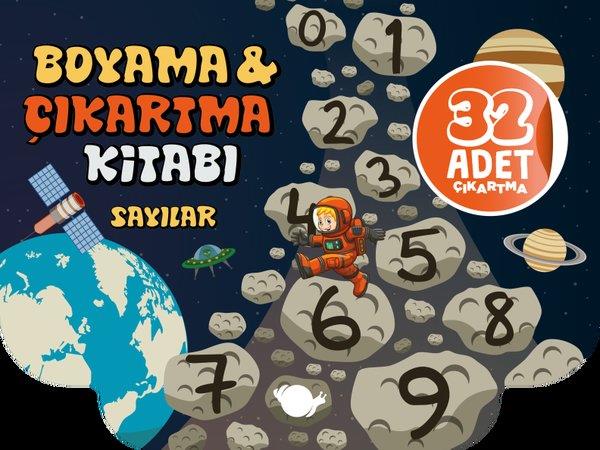 KolektifEgitim Etkinlik KitaplariSayılar - Boyama & Çıkartma Kitabı - 32 Adet Çıkartma