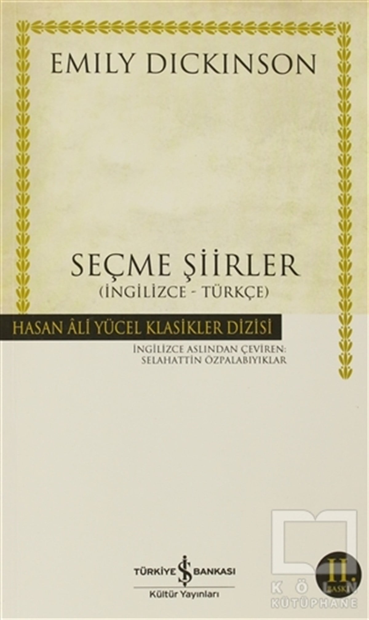Emily DickinsonŞiirSeçme Şiirler (İngilizce - Türkçe)