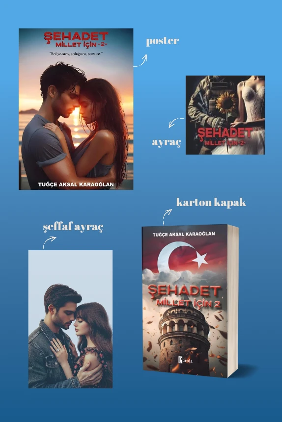 Tuğçe Aksal KaraoğlanTürk RomaniŞehadet - Millet İçin 2 - Poster ve Ayraç Hediyeli