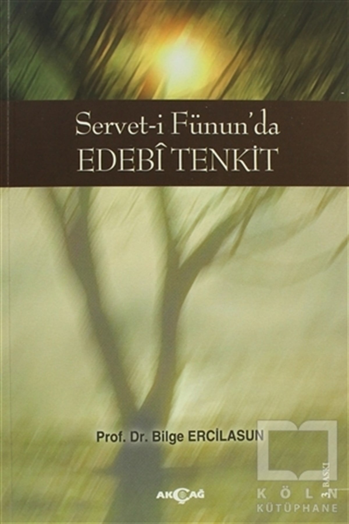 Bilge ErcilasunAraştırma-İnceleme-ReferansServet-i Fünun’da Edebi Tenkit